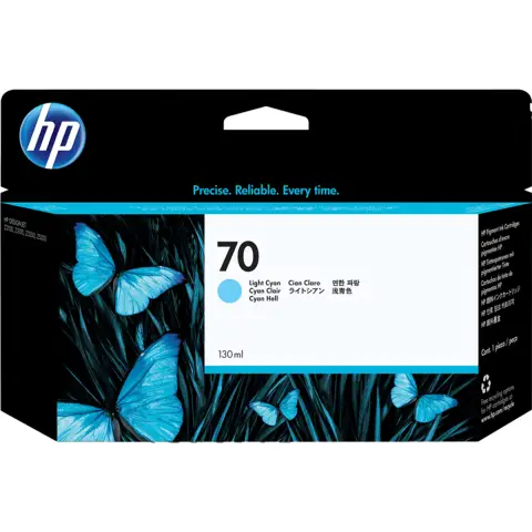 HP C9390A - Tusz light cyan HP 70 do HP DesignJet Z-2100, Z-3100, Z-3200, Z-5400